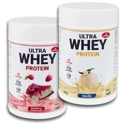 Olympic Ultra Whey Protein Vanila i Cheesecake malina 750g, 2 komada