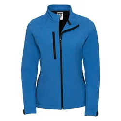 Blue Womens Soft Shell Russell Jacket