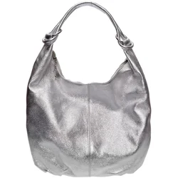 Anna Luchini Torba hobo Srebrna