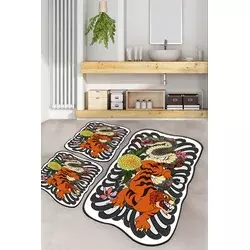 Lessentiel Maison Set 3 prostirke za kupatilo Šareni