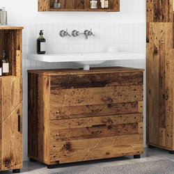 Kupaonski ormar s ladicama Staro drvo 76,5 x 35 x 64 cm
