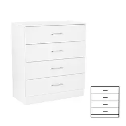 Miami kredenca s 4 predali 80x92 cm belo-bela