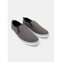 Sinsay - Slip-on patike - tamno siva