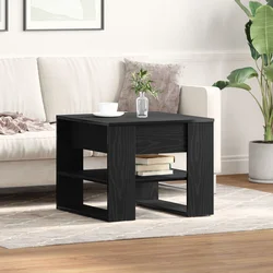 Kava Stol Crni hrast 55,5 x 55 x 45 cm Konstruirano drvo