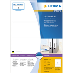 Herma etikete 192x61, za široki registrator A4/4 1/100 b ( 02H4284 )