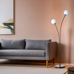 Aberto Design Podna lampa Rose , 165 cm, E27, Crna
