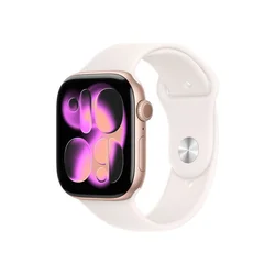 APPLE Watch S11 Cellular 46mm Rose Gold Aluminium Case with Light Blush Sport Band - M/L (mfcg4rk/a)