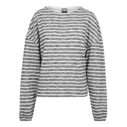 Womens oversize jumper with black/white stripes