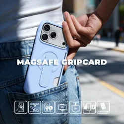 Maska za iPhone 16 Pro 6.3 siva Magsafe GripCard