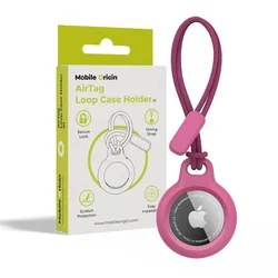 Mobile-origin Airtag Loop Case Holder A1, pink