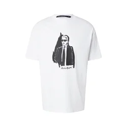 Karl Lagerfeld Majica črna / bela