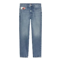 Tommy Jeans Kavbojke RYAN moder denim/rdeča/bela