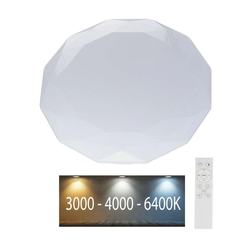 LED prigušiva stropna svetiljka LED/60W/230V 3000K/4000K/6500K + daljinski upravljač
