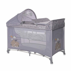 Lorelli Prenosna posteljica 2v1 MOONLIGHT PLUS GREY DREAM
