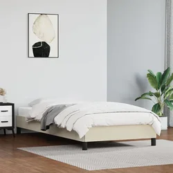 Okvir za krevet krem 80 x 200 cm od umjetne kože
