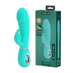 Vibrator Super Soft Prescott, 20cm, Zeleni