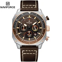 Ure NAVIFORCE SQ - 38605 - Rjava / Srebrna KP38605