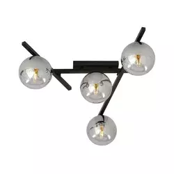 Plafonsko svetlo SMART 4xE14/10W/230V crna/siva