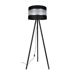 Podna lampa CORAL 1xE27/60W/230V wenge/crna/hrom