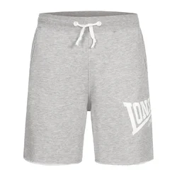 LONSDALE Hlače Polbathic pegasto siva/bela