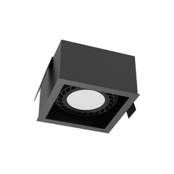 Brosline 3272 - Ugradna lampa CAGE 1xGU10/18W/230V crna