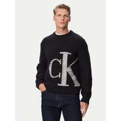 Calvin Klein Jeans Pulover LV04RH311G Črna Regular Fit