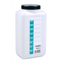 Steklenička za kemikalije, 2000 ml, bela