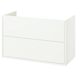 HAVBÄCK Postolje umivaonika s fiokama, bela, 100x48x63 cm