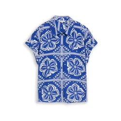 TOM TAILOR Bluza  modra / bela