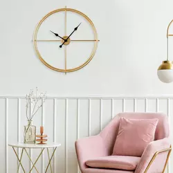 Wallity Zidni sat Scandinavian, 66x66 cm, Zlatne boje