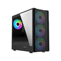 Ryze Kućište Challenger CH500, Mesh, 4F ARGB, Crno