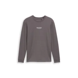 TOM TAILOR DENIM Majica antracit/bela