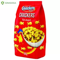 CRACKERS FISH SHAPED 360GR (12) DELICIOUS FOOD