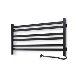 Električni sušač za peškire sa termostatom AVANGARD 181W 50x90 cm crni desni
