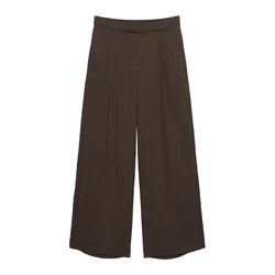 Pull&Bear Hlače na rob čokolada