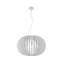 Eglo 95034 - Luster na sajli STELLATO 1xE27/60W/230V prečnik 70 cm bela