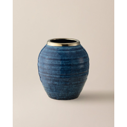 Madame Coco Vaza iris, 19x19x21.5 cm, Plava