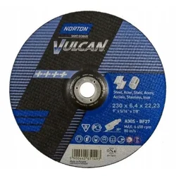 shumee Brusilni disk za kovino, nerjaveče jeklo, Norton Vulcan, 230x6,4