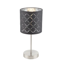 Stona lampa Kidal 1x40W E14 fi 15x35cm crna
