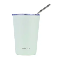 shumee Termo vrček Seafoam 400 ml s slamico