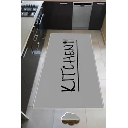 Conceptum Hypnose Tepih Wookece239, 100x300 cm, Sivo-crni