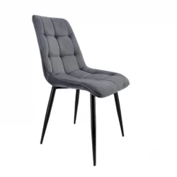 SENA Modern Comfort – Elegantan Sivi Pliš & Metalne Noge
