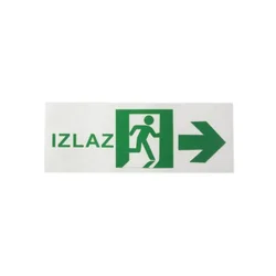 Nalepnica za panik lampu - izlaz desno 250x90mm ( PL297/1 )