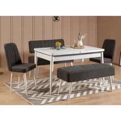 Hanah Home Set trpezarijski sto i stolice Vina 1053-4, Bež