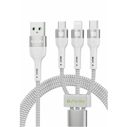 BAVIN Kabl 18W 3 in 1 Micro/ type-C/ lightning/ bela