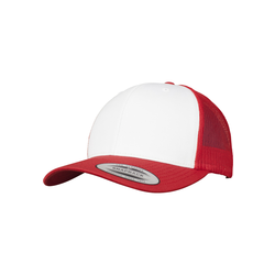 Flexfit Kapa Retro Trucker, rdeča, bela