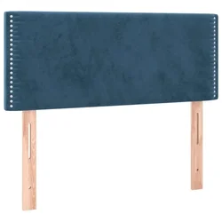 Vidaxl Posteljno vzglavje temno modro 100x5x78/88 cm žamet