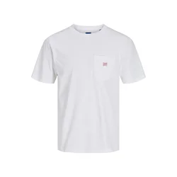 JACK & JONES Majica JPRBLUCALEB bela