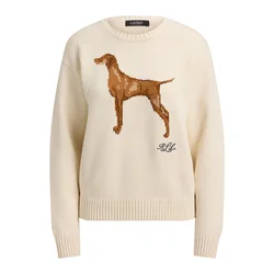 Lauren Ralph Lauren Petite Pulover svetlo bež / rjava / svetlo rjava