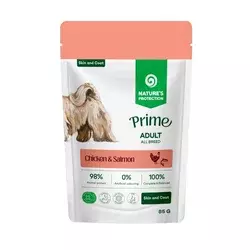 Natures Protection Vlažna hrana za pse, Piletina i losos, 85 g